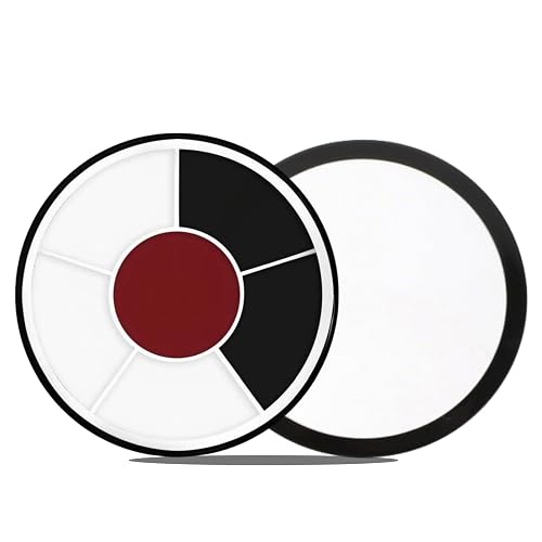 Clown Black White Red Face Body Paint, Clown Body Paint Washable, Joker Makeup Kit Professional, Perfect for Halloween, SFX Makeup, FX Cosplay Beauty & Personal Care Js2U ZW