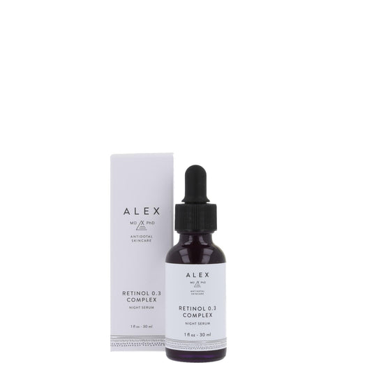 Alex MD PhD Retinol 0.3 Complex Serum with Bakuchiol, Niacinamide & Hyaluronic Acid - Anti-Aging Face Serum for Fine Lines, Wrinkles & Uneven Tone Beauty & Personal Care ALEX MD PhD