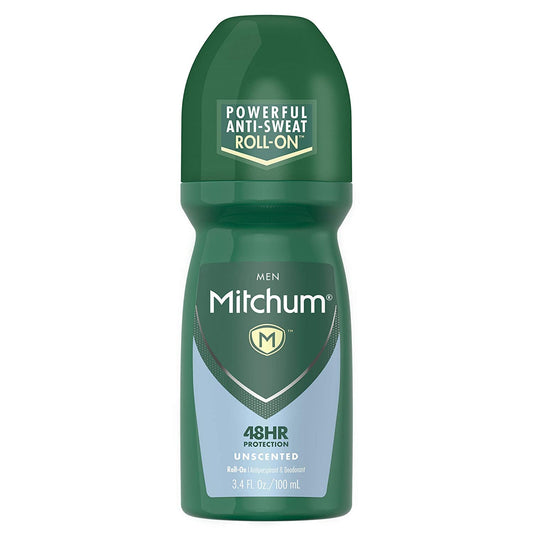 Mitchum Invisible Anti-Perspirant & Deodorant Roll-On, Unscented 3.4 oz (Pack of 5) Beauty and Personal Care Mitchum