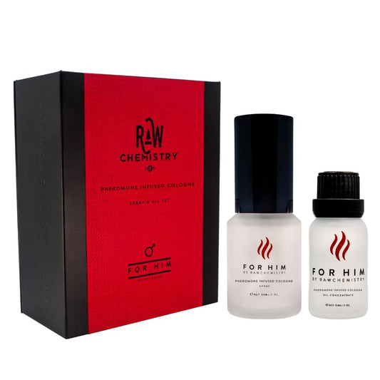 RawChemistry for Him Set - A Pheromone Infused Cologne Gift Set - Bold, Extra Strength Formula Beauty & Personal Care RawChemistry