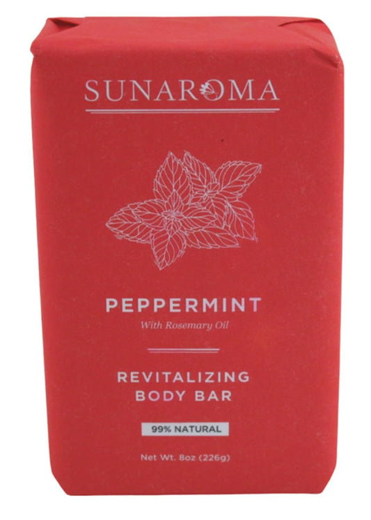 Sunaroma Bar Pepper Mint Oil Soap 8 Ounce (236ml) (2 Pack) Beauty & Personal Care SUNAROMA