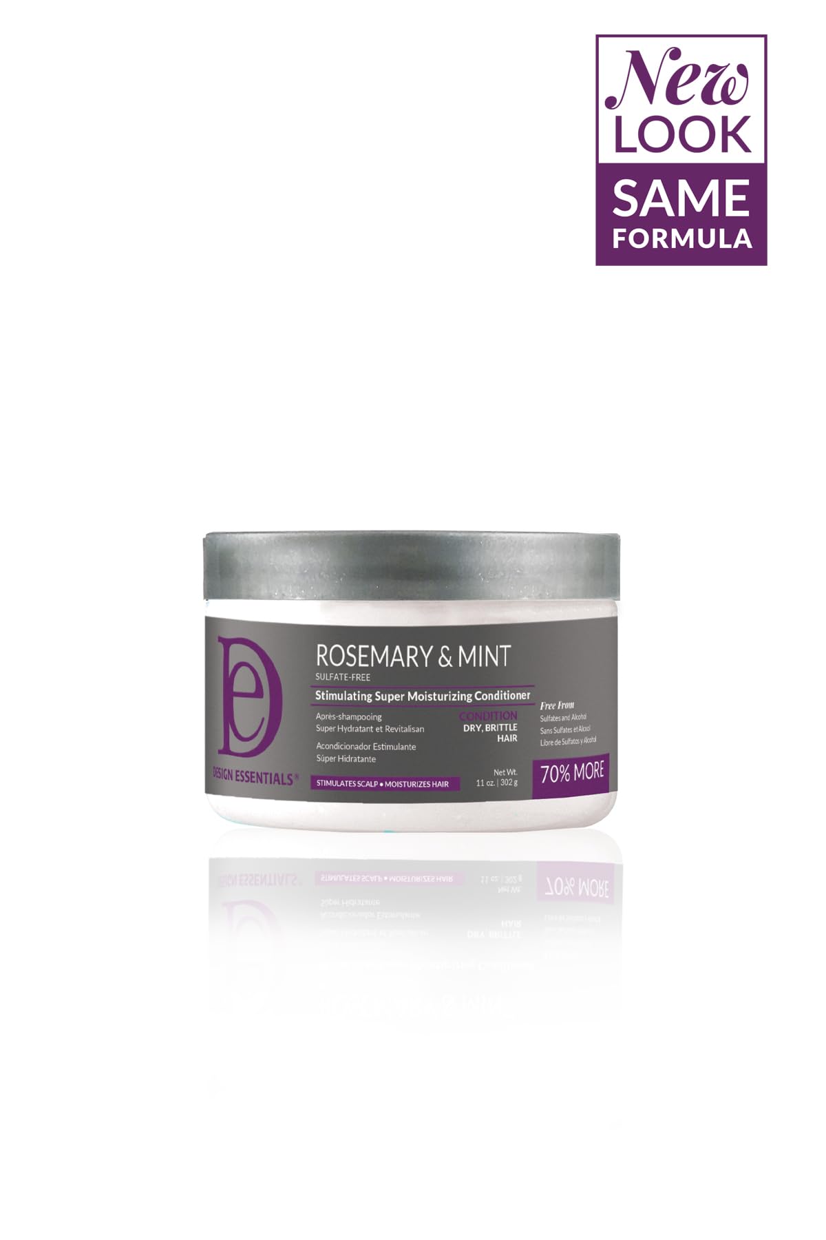 Design Essentials Rosemary & Mint Stimulating Super Moisturizing Conditioner for Dry, Thick, or Brittle Hair; Sulfate-Free, Stimulates Scalp Beauty & Personal Care Design Essentials