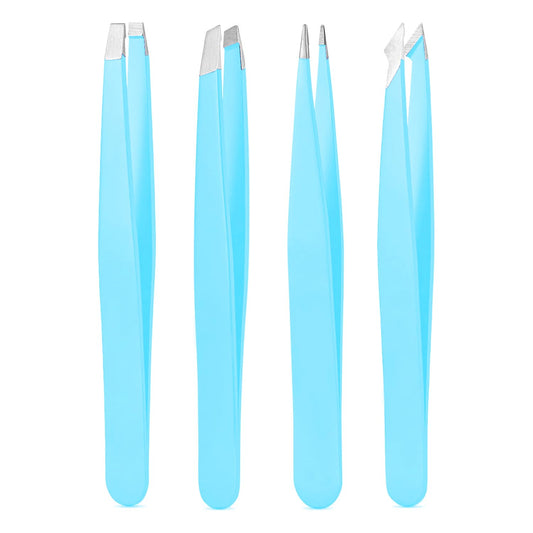 Derlaier Tweezers Set Professional High Precision Stainless Steel Eyebrow Remover Ingrown Hair & Splinter Removal Kit Facial Hair Grooming Tools Beauty and Personal Care Derlaier Default Title