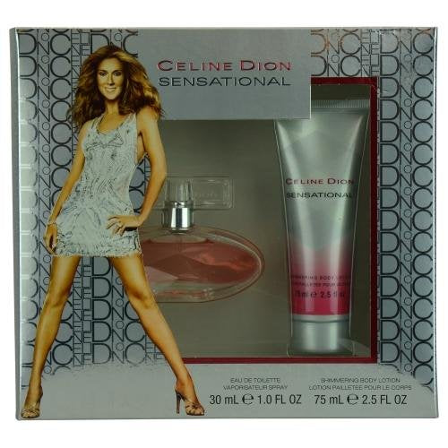 CELINE DION SENSATIONAL by Celine Dion Gift Set for WOMEN: EDT SPRAY 1 OZ & SHIMMER BODY LOTION 2.5 OZ Beauty & Personal Care Celine Dion