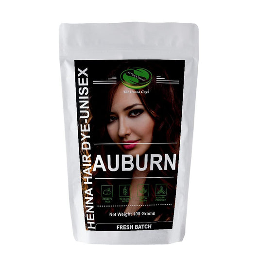 1 Pack Of Auburn Henna Hair & Beard Color/Dye 100 Grams - Natural Hair Color, Plant-based Hair Dye - The Henna Guys Beauty & Personal Care The Henna Guys