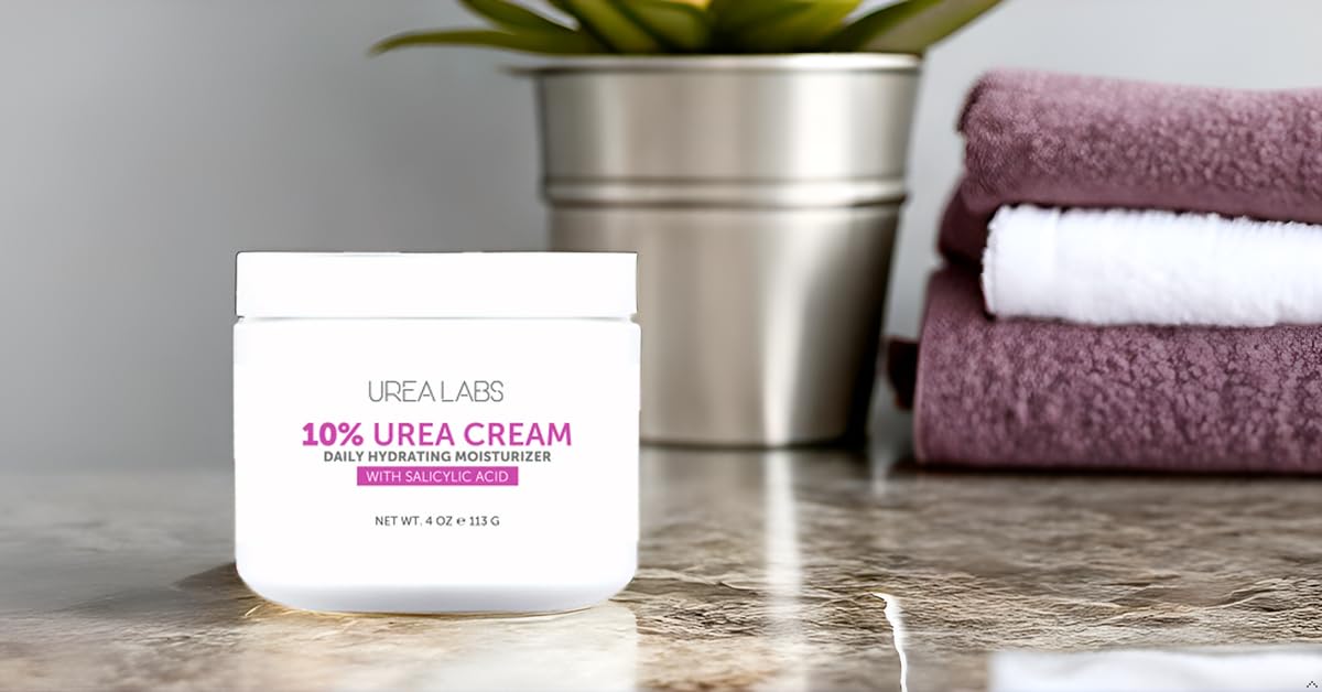 Urea Cream 10% Skin Care Moisturizer with Salicylic Acid, Aloe Vera Gel, Jojoba Oil. 150ml. Healing, Hydrating for Hand Face Foot and Body Use. Beauty & Personal Care UREA LABS