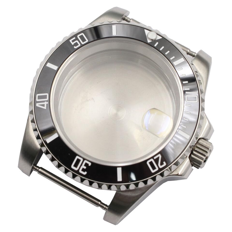 40MM ceramic Bezel Sapphire Flat Glass Case Fit for NH35/NH36/4R36 Watch Movement Beauty and Personal Care dreeong