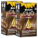 Garnier Olia Hair Color, Ammonia-Free Permanent Hair Dye, Oil-Powered Formula for 100% Gray Coverage and 3x Shinier Hair, Vegan & Cruelty Free, 7.0 Beauty & Personal Care Garnier