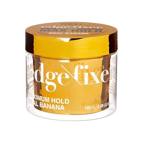 Red by Kiss Edge Fixer Hair Shine Gel, 24 Hour Max Hold, Non-Flaking, Biotin B7 Infused, Natural Styling, Professional Edge Control Wax, Perfect Beauty & Personal Care Red by Kiss