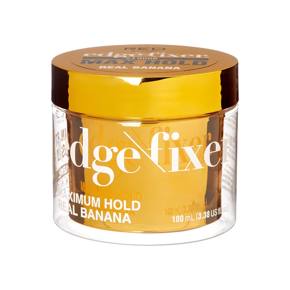 Red by Kiss Edge Fixer Hair Shine Gel, 24 Hour Max Hold, Non-Flaking, Biotin B7 Infused, Natural Styling, Professional Edge Control Wax, Perfect Beauty & Personal Care Red by Kiss