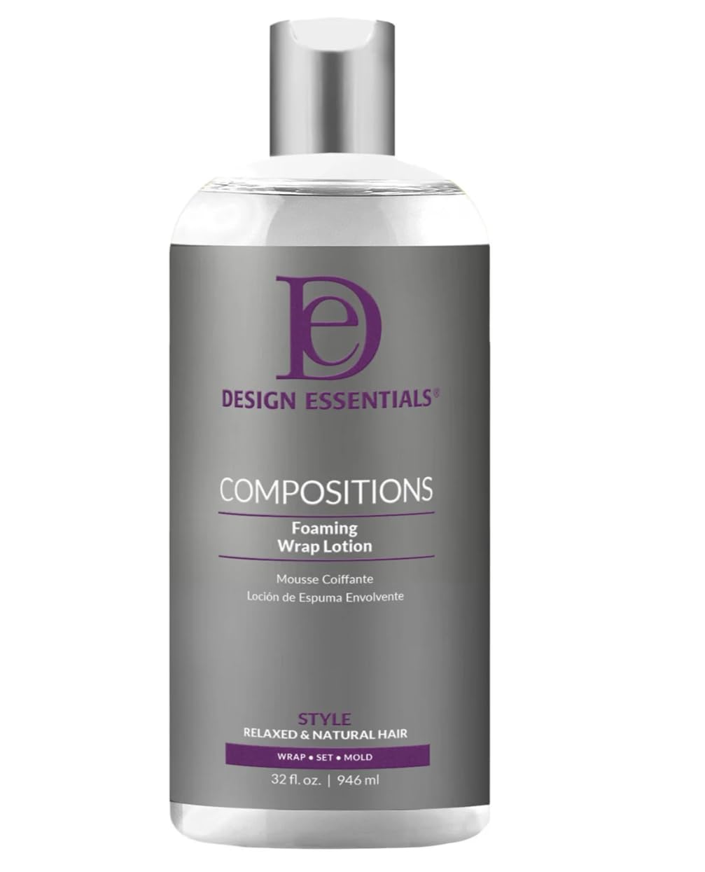 Design Essentials Compositions Foaming Wrap Lotion For Relaxed And Natural Hair, Refill, 32 Fl Oz Beauty & Personal Care Design Essentials