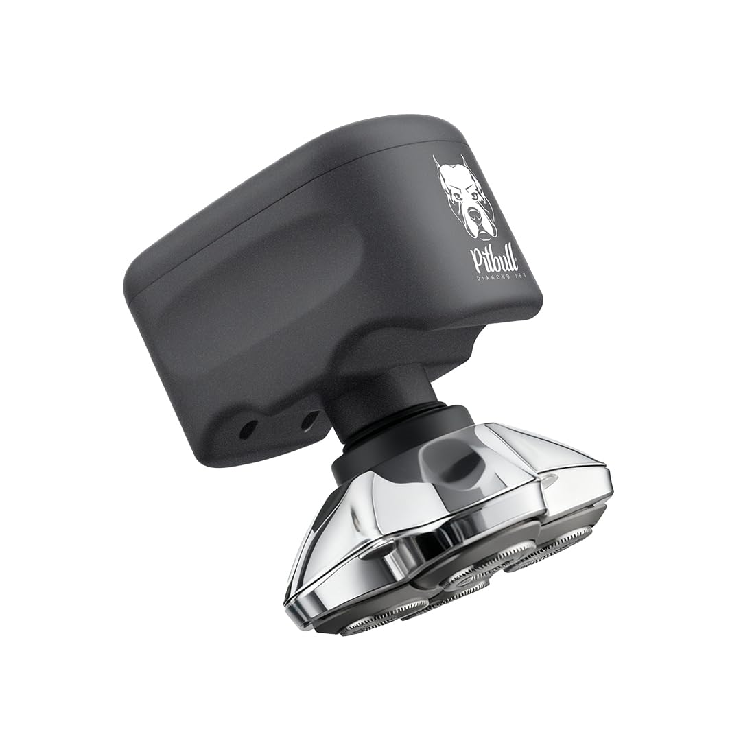 Skull Shaver Pitbull Diamond Jet - Cordless Electric Head Shaver with Turbo Mode, Wet & Dry Use (IPX7 Rating) - 120 Min Cordless Use - with PRO Beauty and Personal Care Skull Shaver