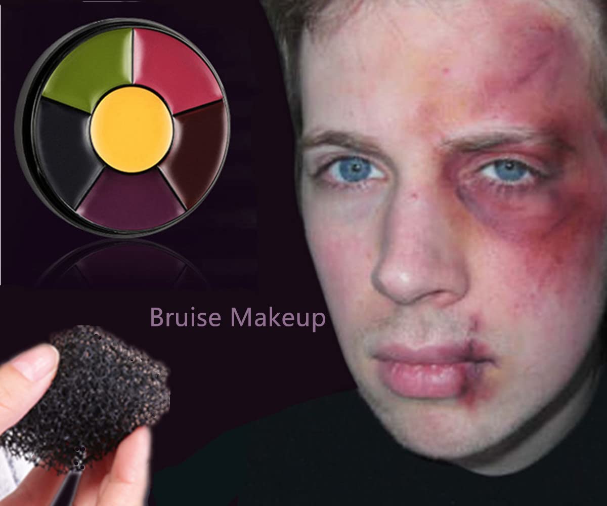 Go Ho 6 Colors Bruise Makeup Set for SFX,Bruises Wheel for Body Oil Paint Theatrical Halloween Fevstival,Face Paint Makeup Materials for Special Beauty & Personal Care Go Ho