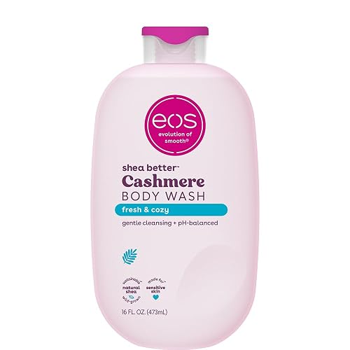 eos Cashmere Body Wash - Fresh & Cozy, Moisturizing Body Wash, Creamy Gel Formula, with Shea Butter, Glycerin, Vitamin E, pH Balanced, Sensitive Skin Beauty & Personal Care eos