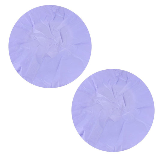 Ruilogod Purple Nylon Water Resistant Hair Salon Shower Cap Bath Hat 2 Pcs (id: a65 1a8 9be b55 86c Beauty and Personal Care Ruilogod