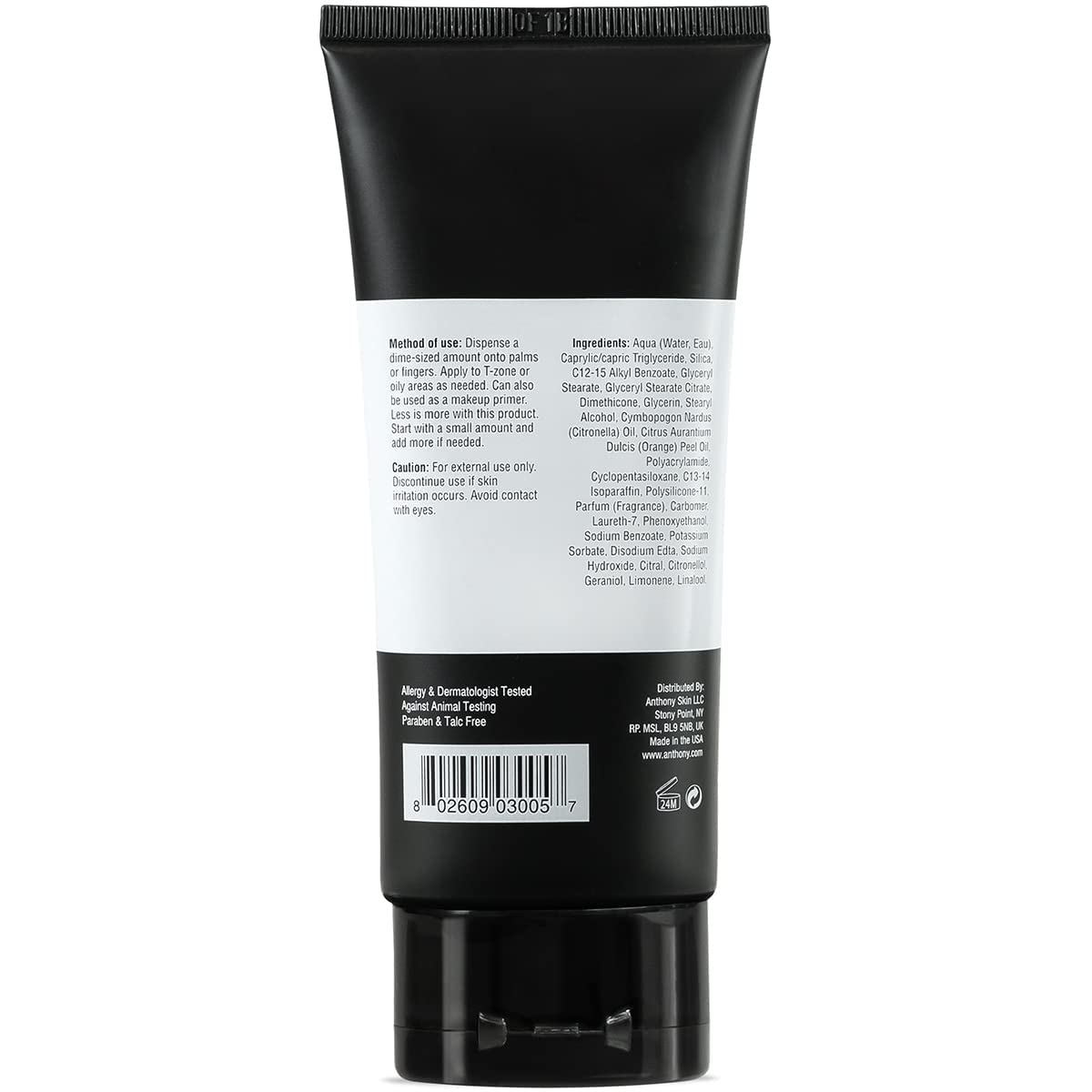 Anthony Instant Fix Oil Control for Men - Mattifying Lotion for Oily Skin - Moisturizer and Pore Minimizer Instantly Eliminates Shine - 3 Fl Oz Beauty & Personal Care Anthony
