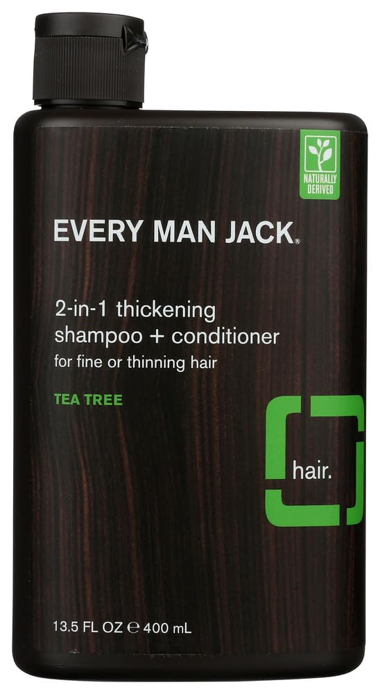 Every Man Jack SHAMPOO 2IN1 THCKNG TTREE, 13.53 Fl Oz (Pack of 1), SG__US