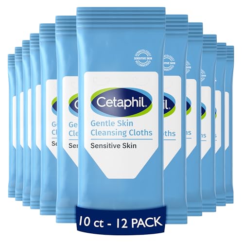 Cetaphil Face And Body Wipes, Gentle Skin Cleansing Cloths, For Dry, Sensitive Skin, Flip Top Closure, Great For The Gym, Travel, In The Car Beauty & Personal Care Cetaphil