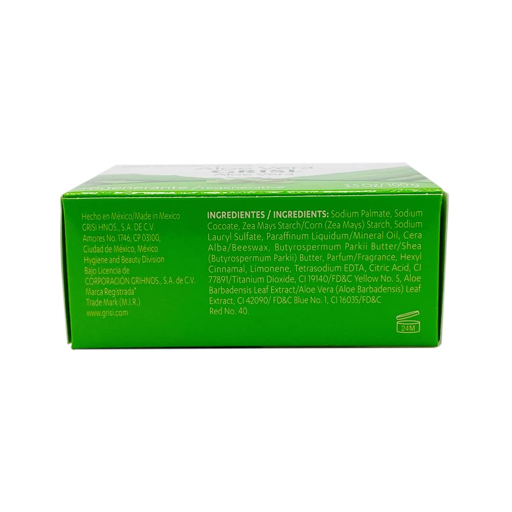 Grisi Aloe Vera Hydrating Soap Bar 3.5 Oz (Pack of 3) Beauty & Personal Care Grisi