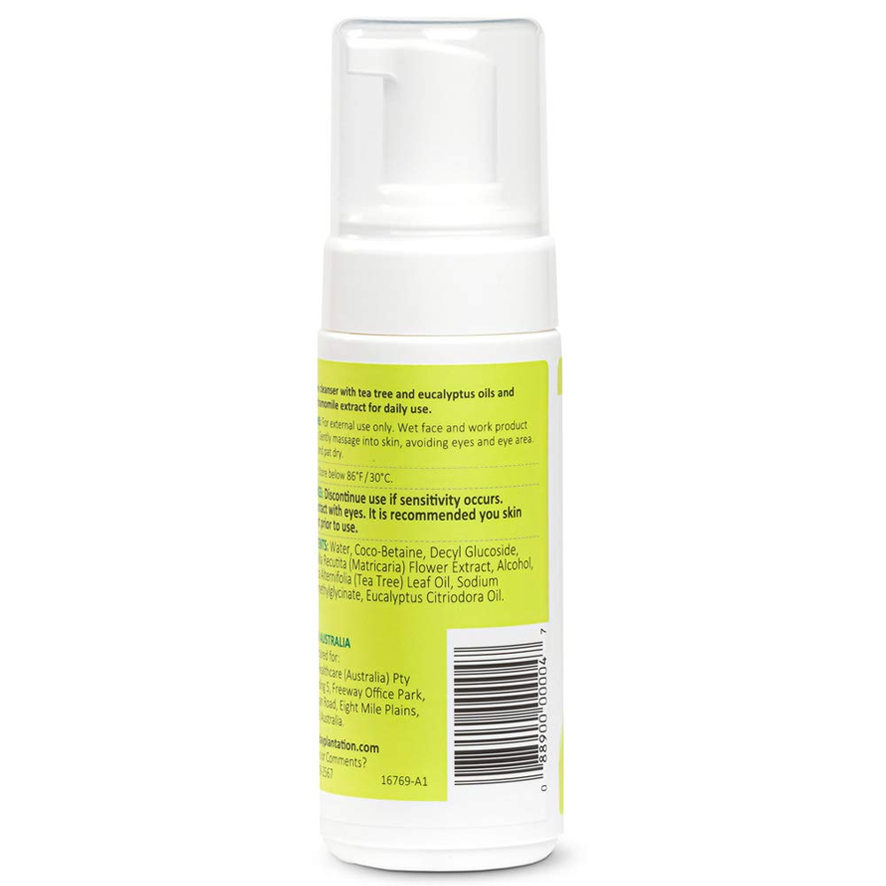 Thursday Plantation Tea Tree Face Wash Foam, Gentle Soap-Free Skin Cleanser, 5.1 fl oz Beauty & Personal Care Thursday Plantation