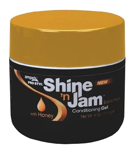 Ampro Shine 'n Jam Conditioning Gel, Extra Hold 4 oz (Pack of 2) Beauty & Personal Care AmPro