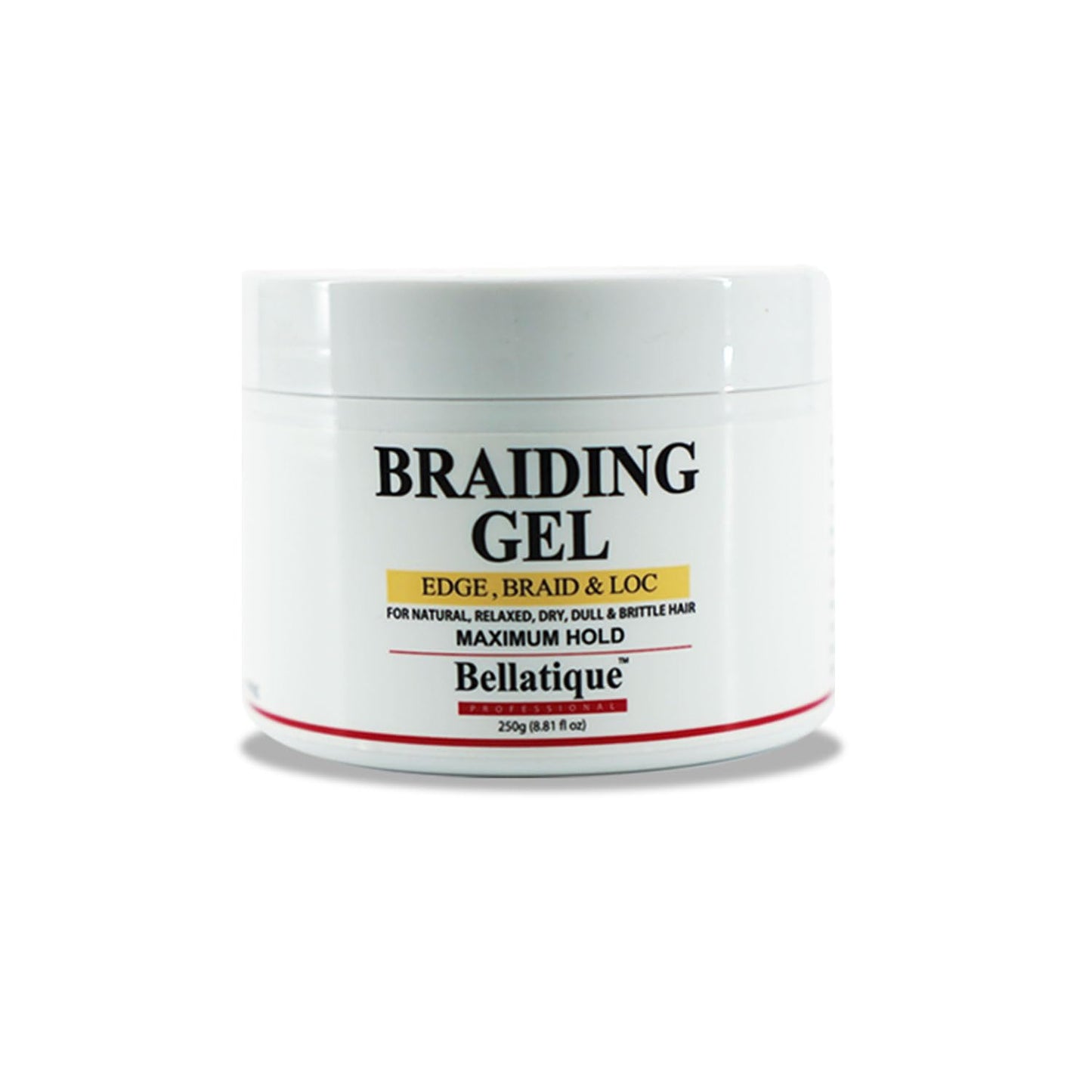 BELLATIQUE Edge, Braid, & Loc Maximum Hold Edge Control & Braiding Gel for Natural, Relaxed, Dry, Dull Hair - No Flaking, No Whitening, Fast Drying Beauty & Personal Care BELLATIQUE