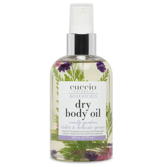 Cuccio Dry Body Oil - Violet & Delicate Peony Floral Infusion, Lightweight Fast-Absorbing & Non-Greasy Moisturizer for Soft, Glowing Skin, 3.70 Fl Oz Beauty & Personal Care Cuccio
