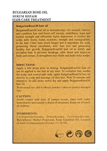 Bulgarian Rose Oil Serum organic Hair Care By Alpha New York 100 ml. / 3.38 fl.oz. Beauty & Personal Care ALPHA NEW YORK