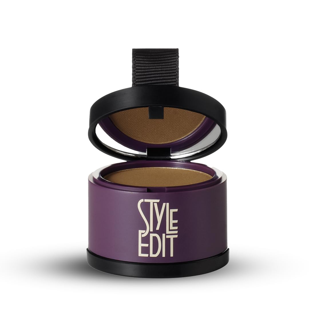 Style Edit Root Touch Up Powder | Temporary Hair Color for Gray Roots and Thinning Hair | Salon-Quality, Transfer-Resistant Hair Concealer | Light Beauty & Personal Care STYLE EDIT