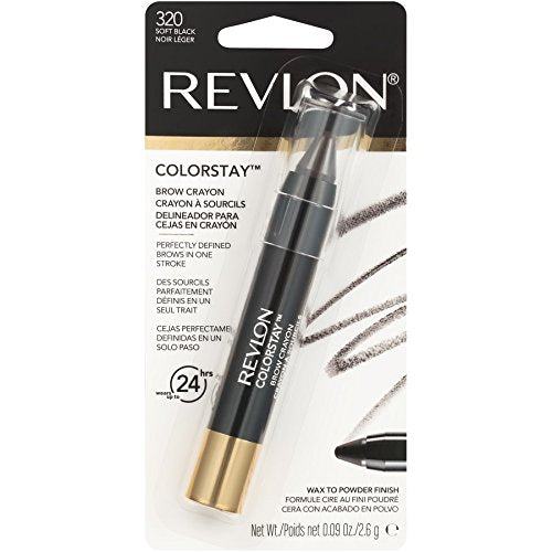 Revlon ColorStay Brow Crayon, Soft Black Beauty & Personal Care REVLON