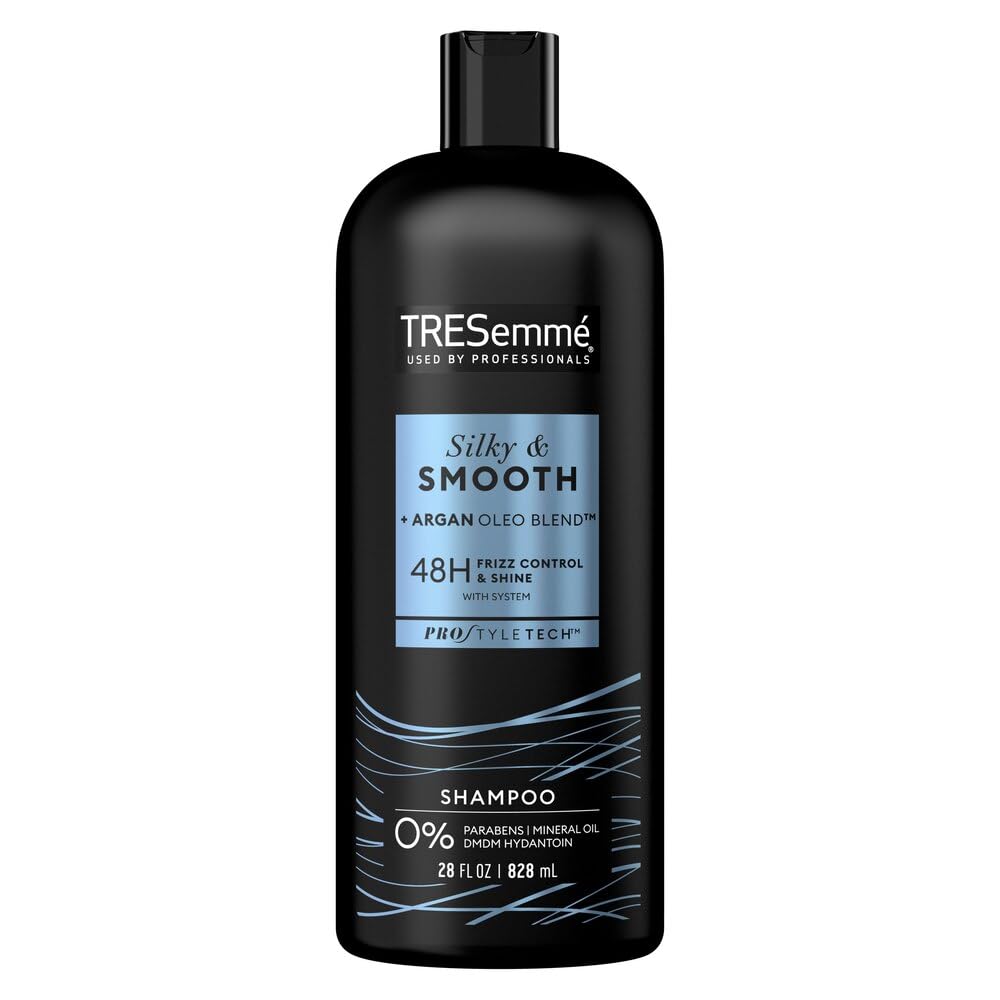 TRESemmé Touchable Softness Anti Frizz Shampoo Shampoo for Shiny Hair Smooth & Silky Moroccan Argan Oil Dry Hair Shampoo Formula 28 oz