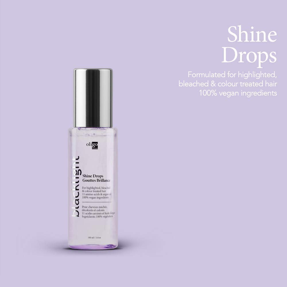 Oligo Professionnel - Blacklight Shine Drops - Weightless hair oil - Anti frizz serum - Argan oil - Nourishing - Paraben Free - Instant shine - 3.4 oz Beauty & Personal Care Oligo Professionnel