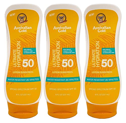 Australian Gold SPF#50 Lotion Ultimate Hydration 8 Ounce (Pack of 3) Beauty & Personal Care Australian Gold