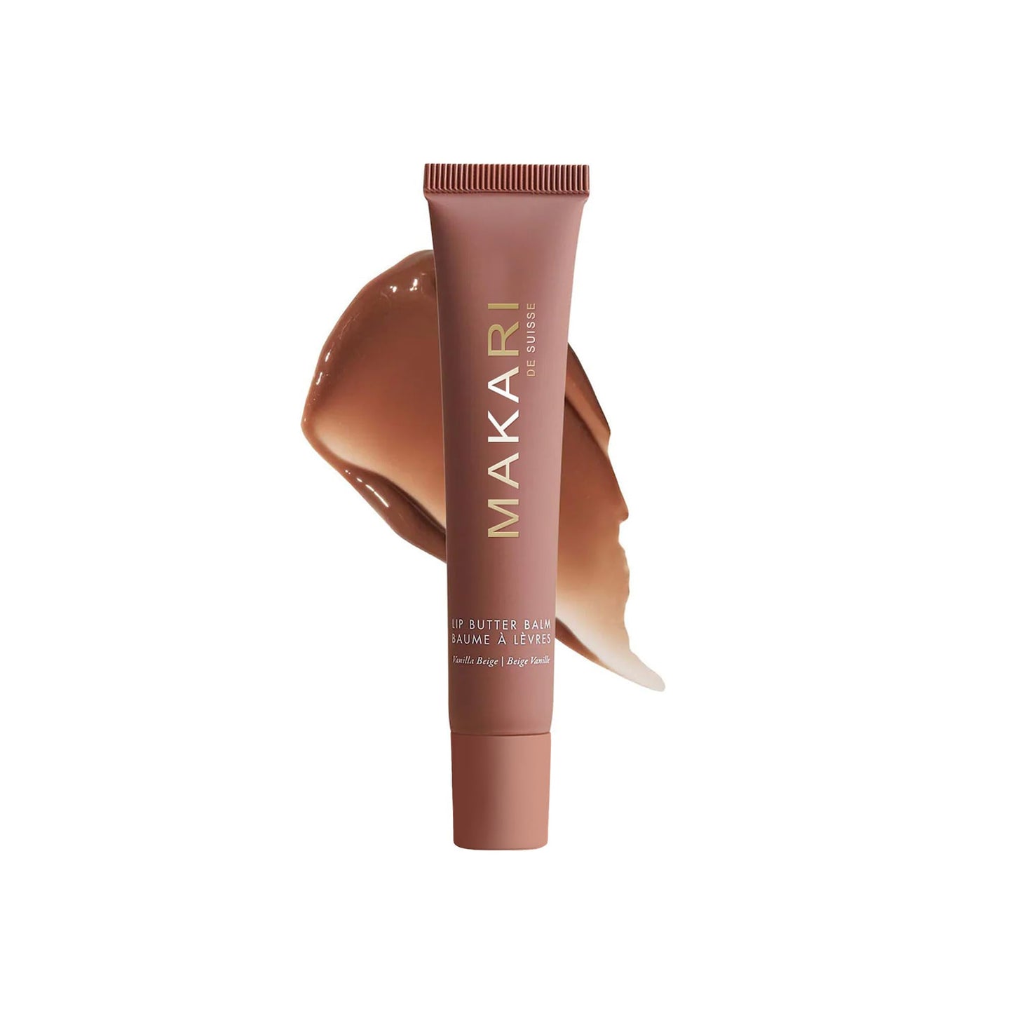 Makari Vanilla Beige Lip Butter Balm (0.5 oz) - Lightweight Lip Moisturizer - Non-Sticky Lip Balm for Daily Lip Care - Smooth Soft Feel - Vanilla Beauty and Personal Care MAKARI