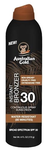 Australian Gold Continuous SPF#30 Spray 6 Ounce with Bronzer (Pack of 2) Beauty & Personal Care Australian Gold