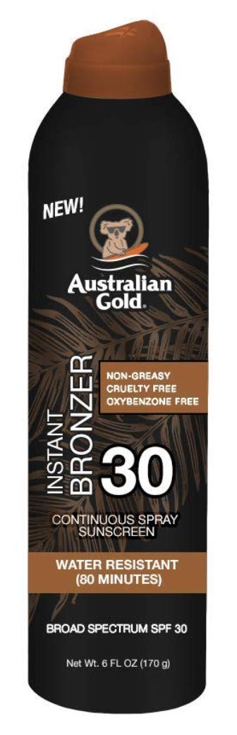 Australian Gold Continuous SPF#30 Spray 6 Ounce with Bronzer (Pack of 2) Beauty & Personal Care Australian Gold