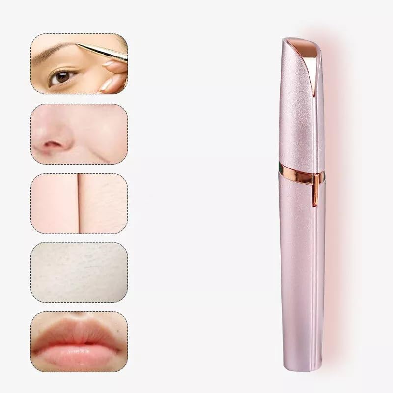 UQABS 4PCS Women's Painless Electric Eyebrow Trimming Facial Hair Remover Epilator Trim (White) Beauty and Personal Care UQABS