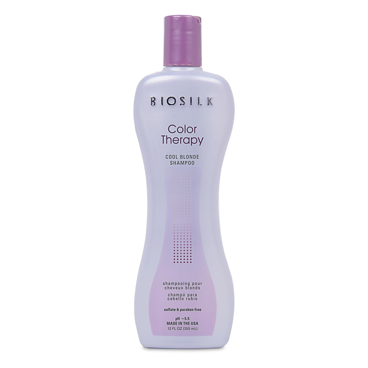 BioSilk Color Therapy Cool Blonde Shampoo, 12 Oz