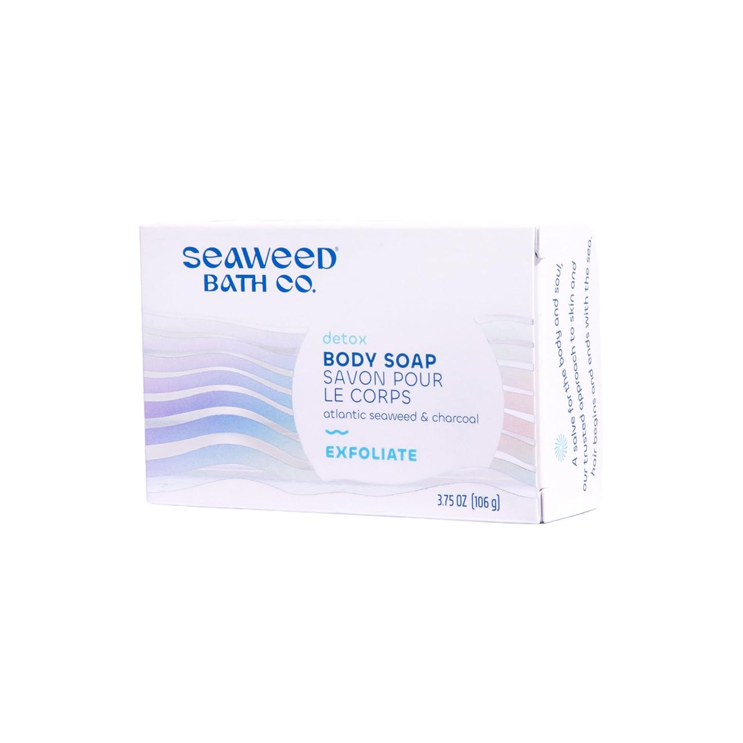 Seaweed Bath Co. Exfoliate Detox Body Soap, 3.75 Ounce, Sustainably Harvested Seaweed, Charcoal (Packaging May Vary) Beauty & Personal Care The Seaweed Bath Co.