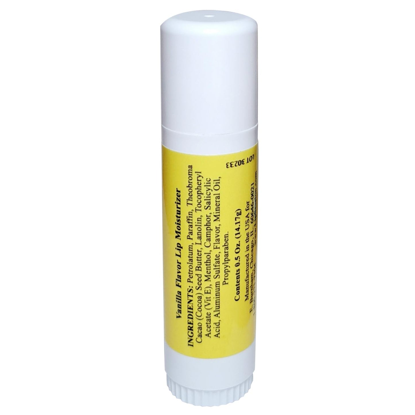 Lip Session Lip Balm Vanilla Original Flavor Big Stick 0.5 Oz. - With Vitamin E & Cocoa Butter - Moisturizes & Soothes Dry, Cracked, or Chapped Lips Beauty and Personal Care E. Burnham