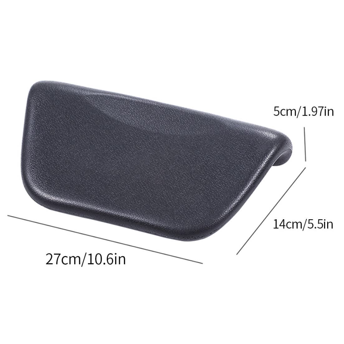 Bath Pillow PU Leather Bath Spa Cushion Bathtub Ergonomic Head Neck Rest Support for Home Hot Tub Black Beauty and Personal Care Eioflia