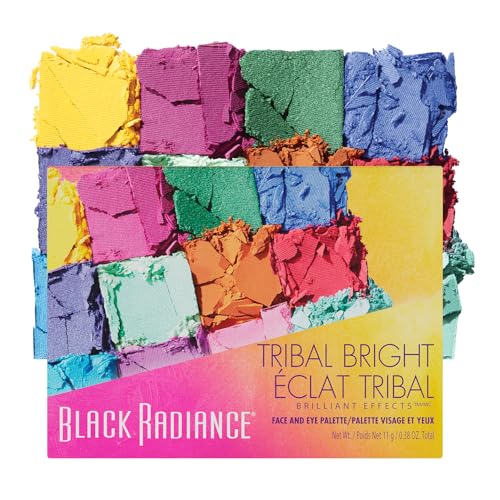 Black Radiance Brilliant Effects Eye Shadow Palette, 12 Intense Ultra Pigmented Powder, Buildable & Blendable Versatile Satin to Shimmer Finishes Beauty & Personal Care Black Radiance