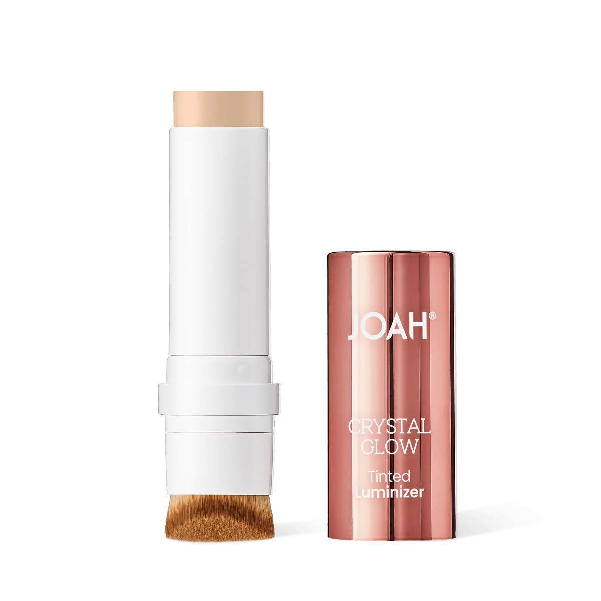 JOAH Highlighter Stick, Crystal Glow Tinted Luminizer Contour Makeup, Crystalide Peptide for Clearer, Smoother Looking Skin, Built-In Detachable