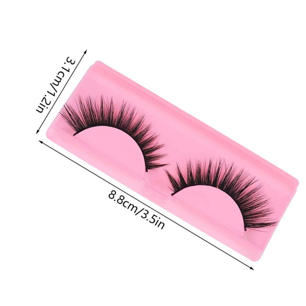 LapangZi 50Pcs False Eyelash Case Lash Boxes Packaging Wholesale Eyelash Holder Storage Box Empty Plastic Case Unit Container Makeup Organizer Beauty & Personal Care LapangZi