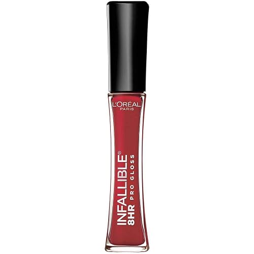 L'Oreal Paris L’Oreal Paris Makeup Infallible 8 Hour Lip Gloss, Comfortable & Hydrating Formula, Rebel Red, 0.5 fl.oz. Beauty & Personal Care L'Oreal Paris