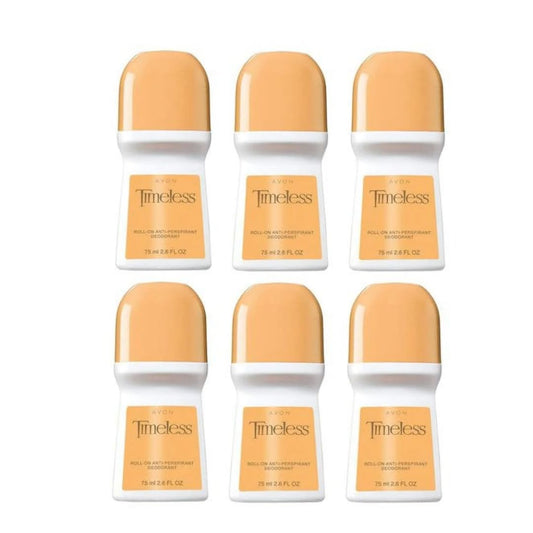 Avon Timeless Roll-on Anti-perspirant Deodorant Bonus Size 2.6 oz 6 pack Beauty & Personal Care AVON