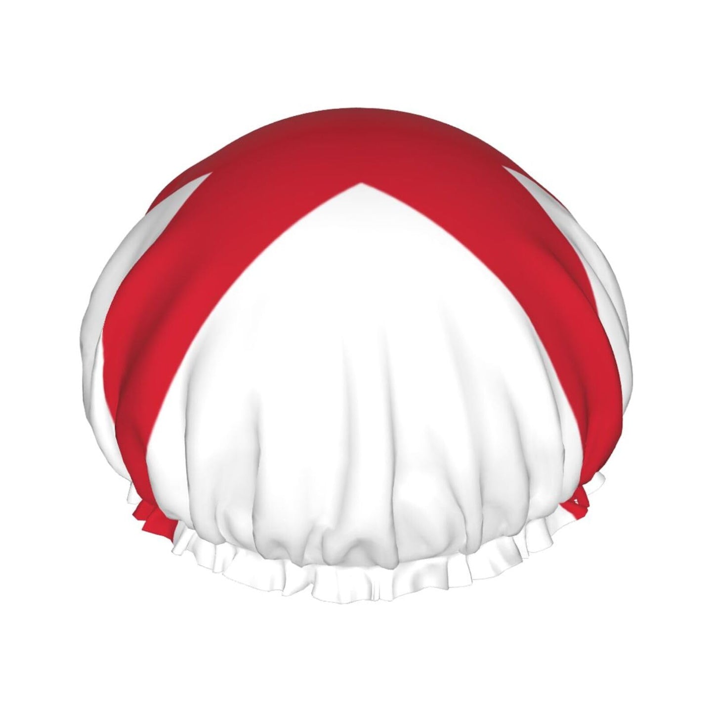Jersey Flag Prints Shower Cap Double Layer Lined Waterproof Bathing Shower Hat Beauty and Personal Care Hayyett