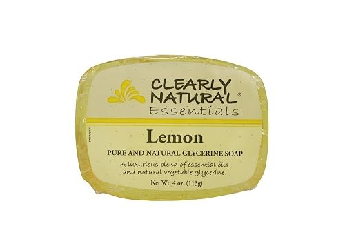 Cydraend Clearly Natural: Glycerine Soap, Lemon 4 oz (6 pack) Beauty & Personal Care Cydraend