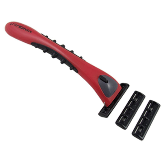 Ruilogod Red Black Good performance Handle Two Layer Blade Manual Shaver (id: 77c 15f 276 9fe a72 Beauty and Personal Care Ruilogod