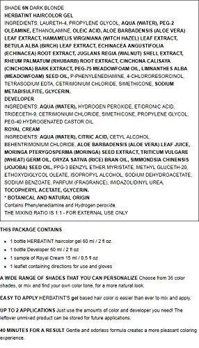 Herbatint Permanent Haircolor Gel 6N Dark Blonde 1 Box Beauty & Personal Care Herbatint